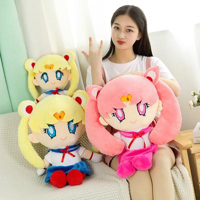 Cartoon Goddess Doll Sailor Moon Sui Bing Yue Luna Cat Doll Plush Toy for Girlfriend’s Birthday Gift