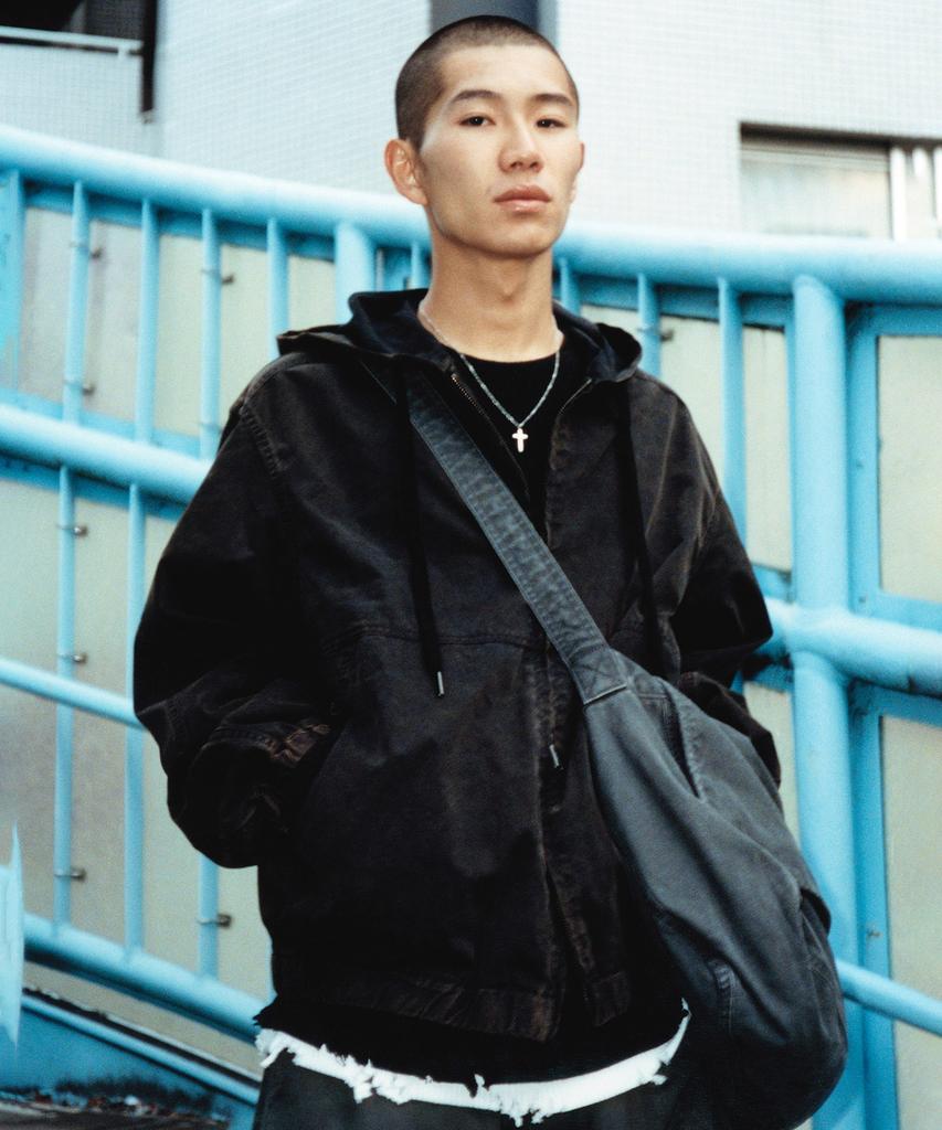 Nomanual W.C Hooded Jacket - Bleached Black