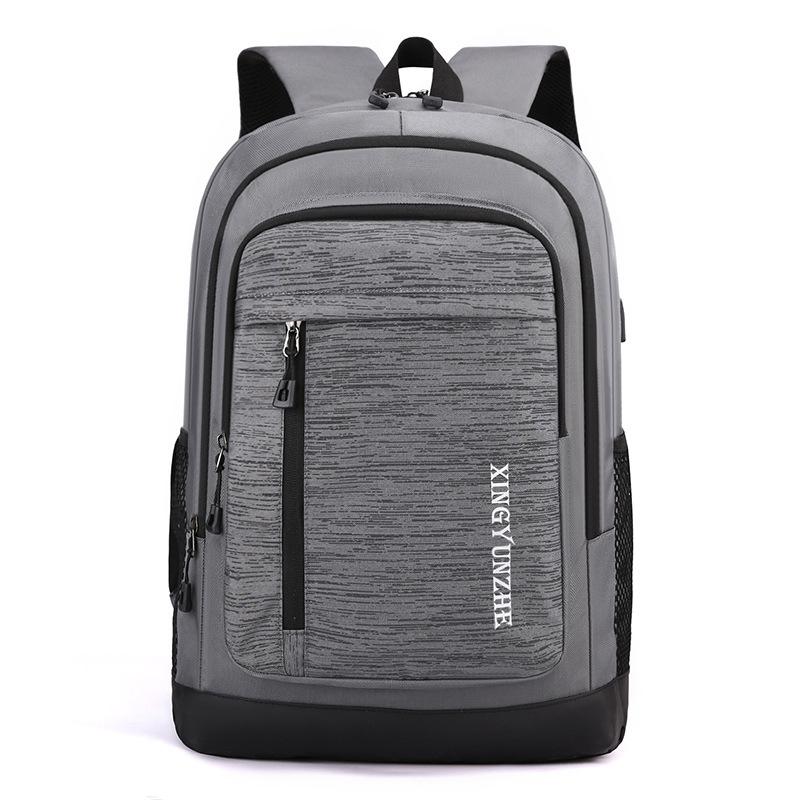 

Мужской деловой рюкзак, компьютерная сумка, дорожный рюкзак большой емкости серый