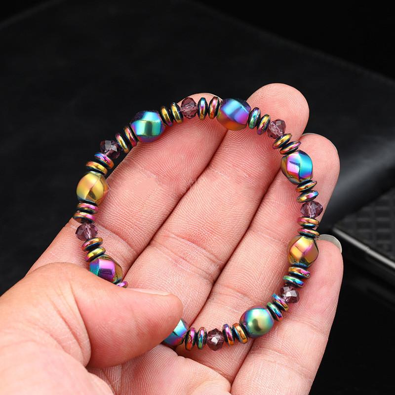 Colored Magnetic Energy Bracelet For Man Health Care Therapy Slim The Body Irregular Natural Stone Bracelets Gifts For Friend
