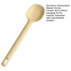 Long Handle Silicone Cooking Spoon with Hanging Hole Heat-Resistant Non-Stick Kitchen Utensil for Stir-Fry Soup Scratch-Free Essential Cooking Tool
