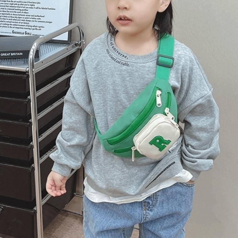 Korean Style Children's Waist Bag Letter Kids' Chest Bag Cool Kids' Shoulder Bag  Daily