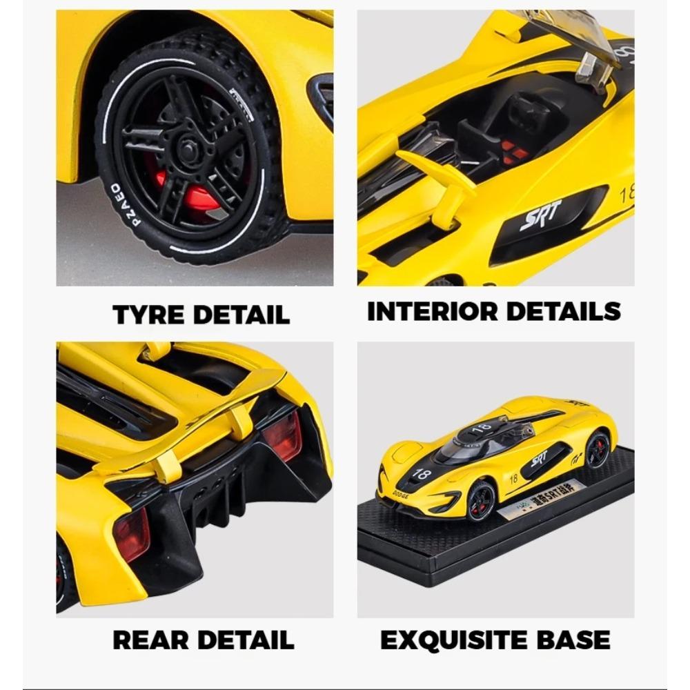 1/32 Dodge Tomahawk SRT V10 Concept Sports Car Alloy Metal Diecast Model Car Car Central Control Ornament Decoration Gift Friend