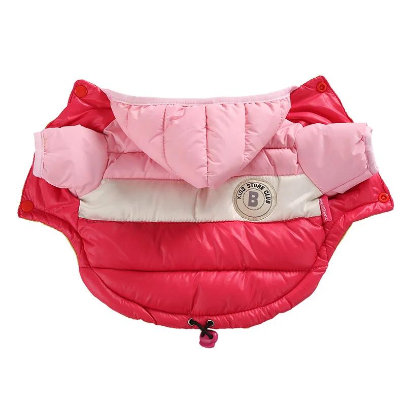 Professional Waterproof Big Dog Down Jacket Winter Warm Dog Clothes for Small Medium Large Dogs French Bulldog Pug Hooded Coat Pets Clothing