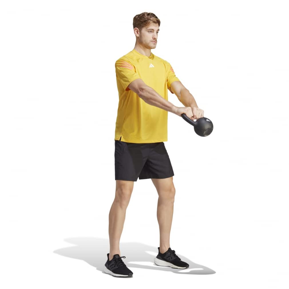 Adidas Training Train Icons Three Stripes MMH28 Bold Gold M T-Shirt Men's (IC2075)