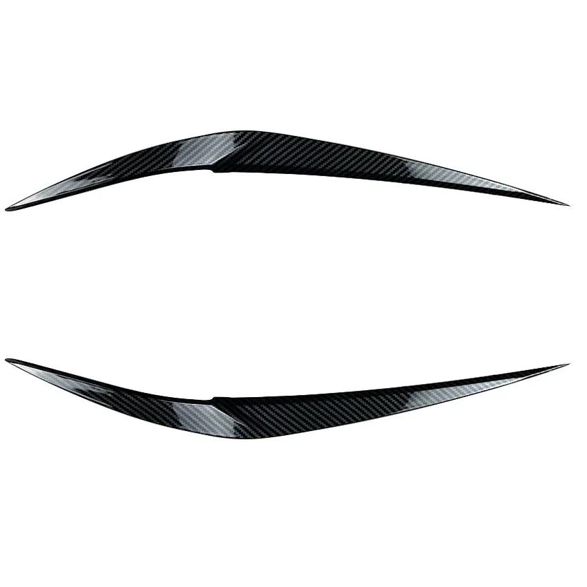 For BMW X1 F48 F49 2015+ ABS Car Front Headlight Eyelids Head Light Lamp Eyebrow Cover Trim Headlight Eyebrow