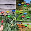 Bee Watering Station Metal Bee Water Feeder with Stake Butterfly Bath Bowl Multi-Function Standing Bee Feeder for Outdoor Decor
