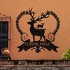 Enchanting Custom Heart Shaped Deer Metal Wall Art for Home Outdoor Decor Lovely Gift