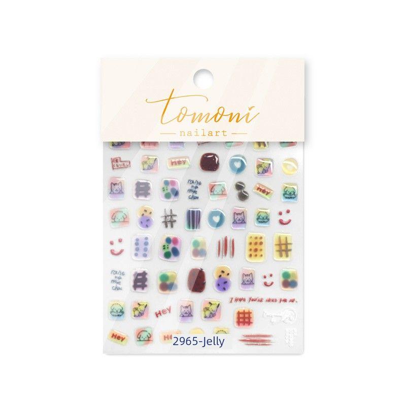 

Милые желеобразные милые наклейки для ногтей Tomoni Самые продаваемые наклейки для ногтей в японском стиле Клейкие наклейки для ногтей Мультяшный декор для ногтей Meet the lovely 2965