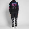 OFF WHITE AW18 Multicolor Gradient Fleece Lined Pullover Hooded Sweatshirt Unisex Black OMBB037F181920051088