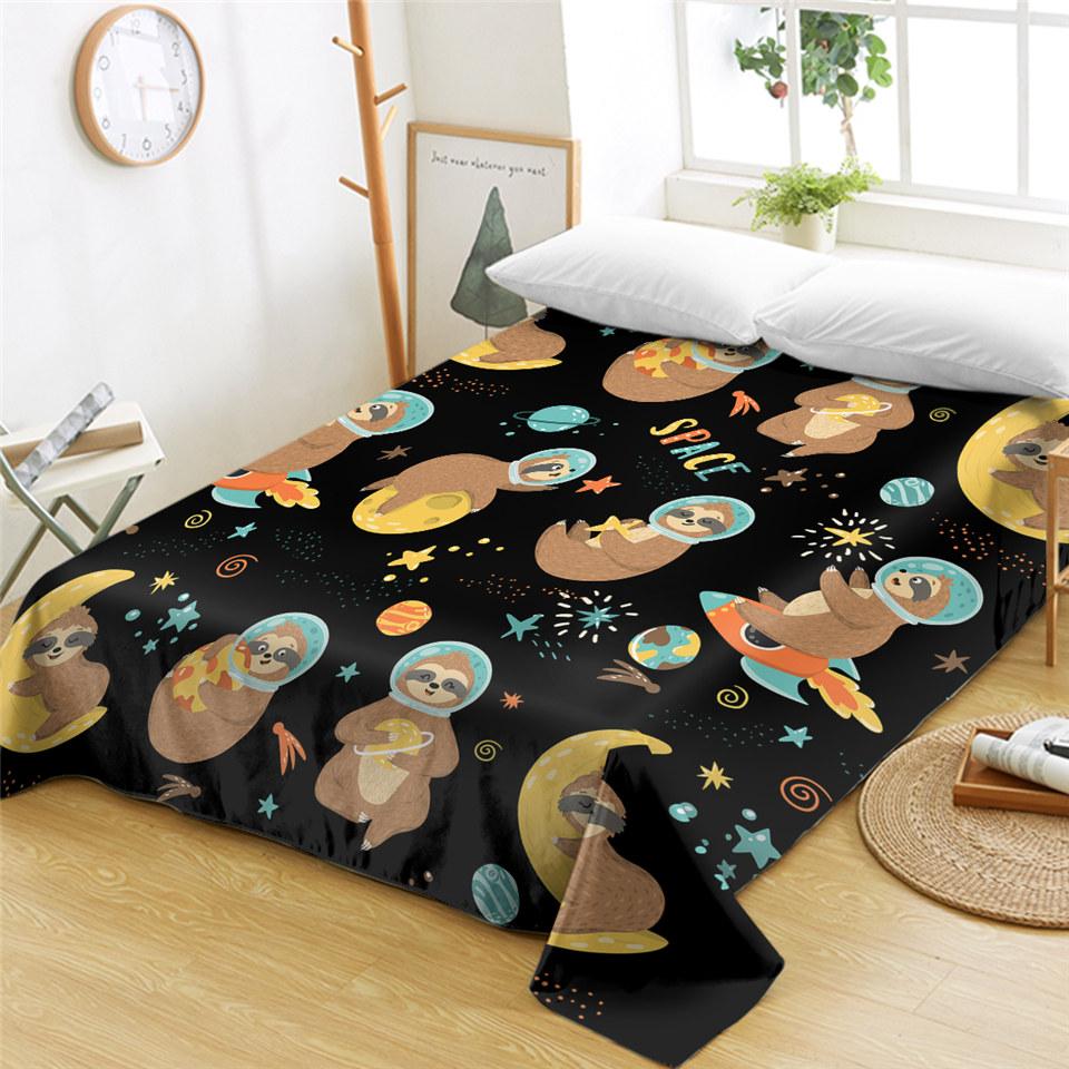 Rosa Flamingos Spannbettlaken 3D Tier Bettlaken Wildtier Bettwäsche King Queen Size Polyester Bettlaken Aquarell Bettdecke