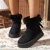 Fashion Women Boston Boots Snow Boots Winter 2025 New Platform Boots Cashmere Warm Thick Soles Comfortable Cotton Shoes for Women
