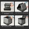 Folding Toilet Portable Outdoor Folding Toilet Strong Bearing Capacity Reusable Trash Can for Camping Hiking Trips
