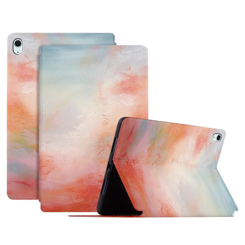 Pro iPad Air 11 (2025)/(2024)/iPad Air (2022)/(2020) Pouzdro Tablet Kožený Kryt Vzor Tisk
