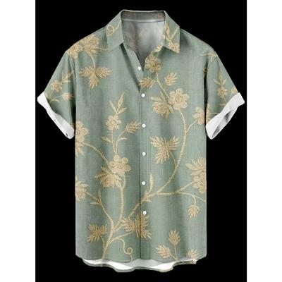 Men's 3D Printed Short Sleeved Shirt