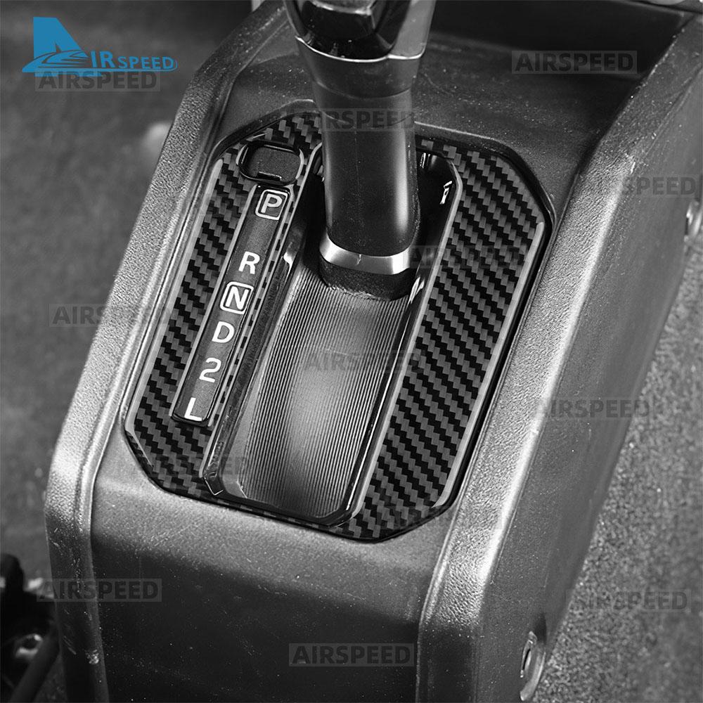 Real Soft Carbon Fiber Sticker For Suzuki Jimny JB74 JB64 2019 2020 2021 2022 2023 2024 2025 LHD RHD Car Gear Shift Trim