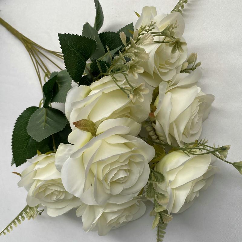Artificial Rose Flower Greenery For Home Interior And Party Decoration Applications