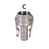 304 316L Stainless 1/2" 3/4" 1" 1.5" 2" BSP Female Male Camlock Fitting Adapter Barb Quick Disconnect For Hose Pump Homebrew