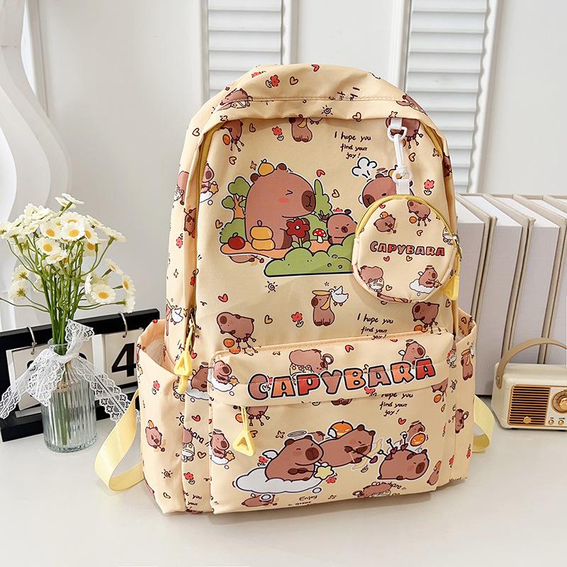 Einfacher Rucksack 2025 neue trendige Textur große Kapazität Studenten-Schulranzen leichter Rucksack