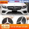 jwlsk5 Front Grille Star Logo 3D Mirror Emblem With LED Lighting Chrome Silver Glossy Matte Black For Mercedes Benz E-Class W213 16-20
