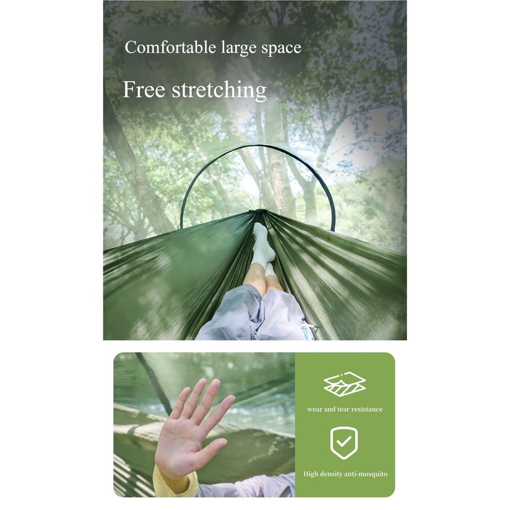 Camping Hammock With Mosquito Net, Portable Outdoor Hammock, Swing Sleeping Hammock, Camping Supplies