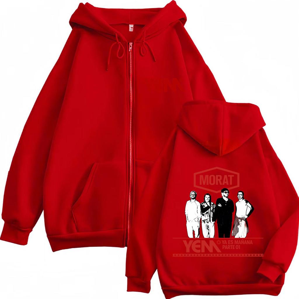 Morat Yem Ya Es Manana Tour Zipper Hoodies Men Women Casual Comfort Fleece Jacket Sweatshirt Coats Vintage Fashion Zip Up Hoodie