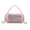 This year's popular bag ladies 2025 new Korean version fashion rivet personality trend hand-held crossbody cylinder bag PU