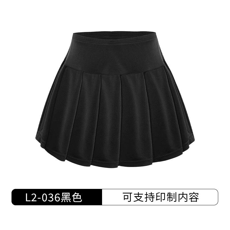 Anti-light sports short skirt pants women's summer high waist pleated skirt fitness badminton tennis skirt safety shorts
