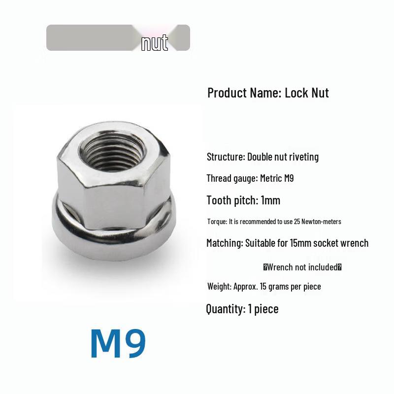 

Lishi Fixed Gear Bicycle Hub Bolt & Nut Set
