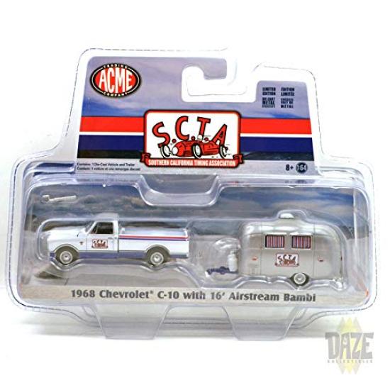 ACME Scale SCTA Chevrolet with Airstream ACME Scale Southern California Timing Association Chevrolet with Airstream 1/64 -1968 C-10 Bambi. 1/64 Model,
