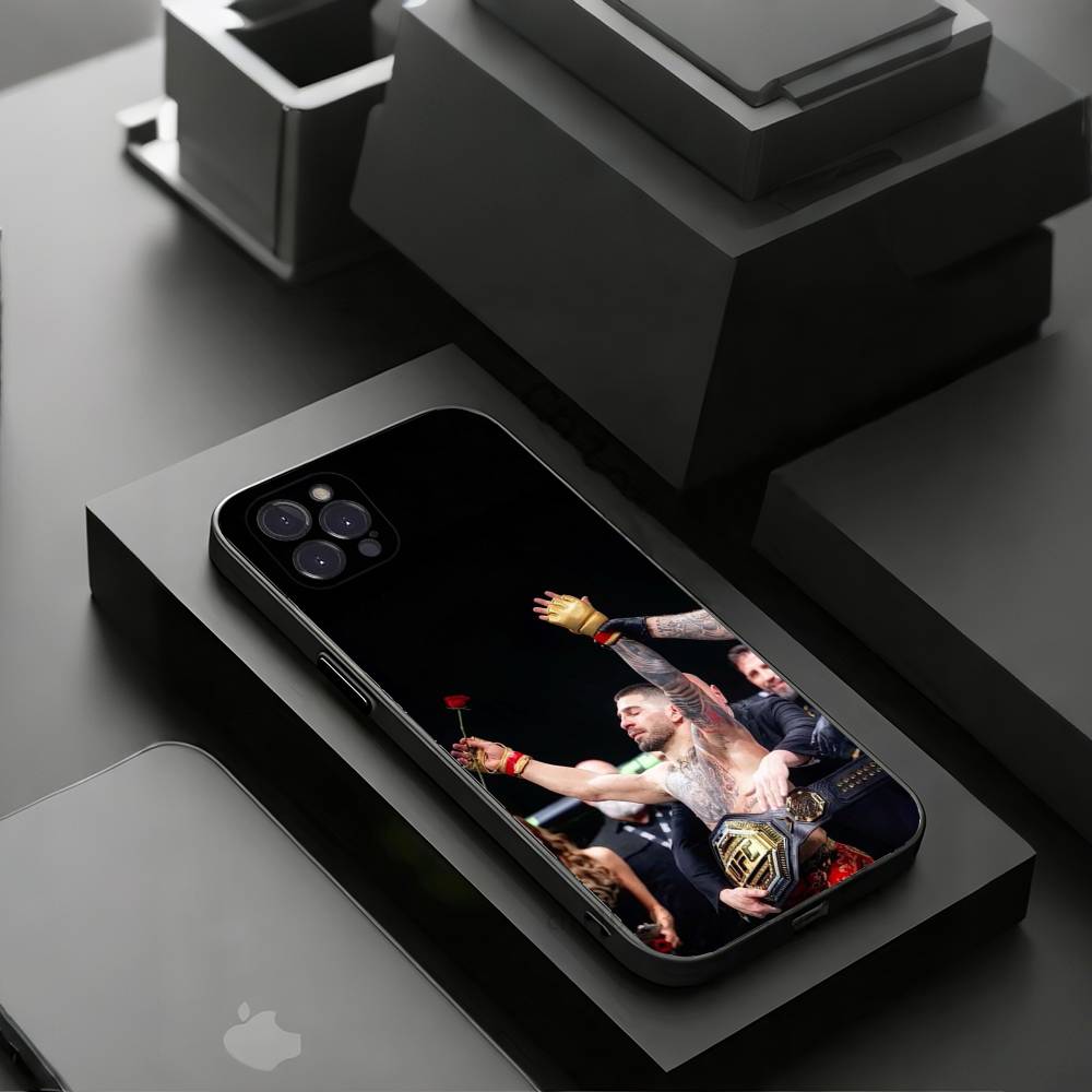 I-Ilia Champion T-Topuria Phone Cases For iPhone 17 16 15 14 13 12 11 Pro Max Plus Luxury Camera Protection Plastic