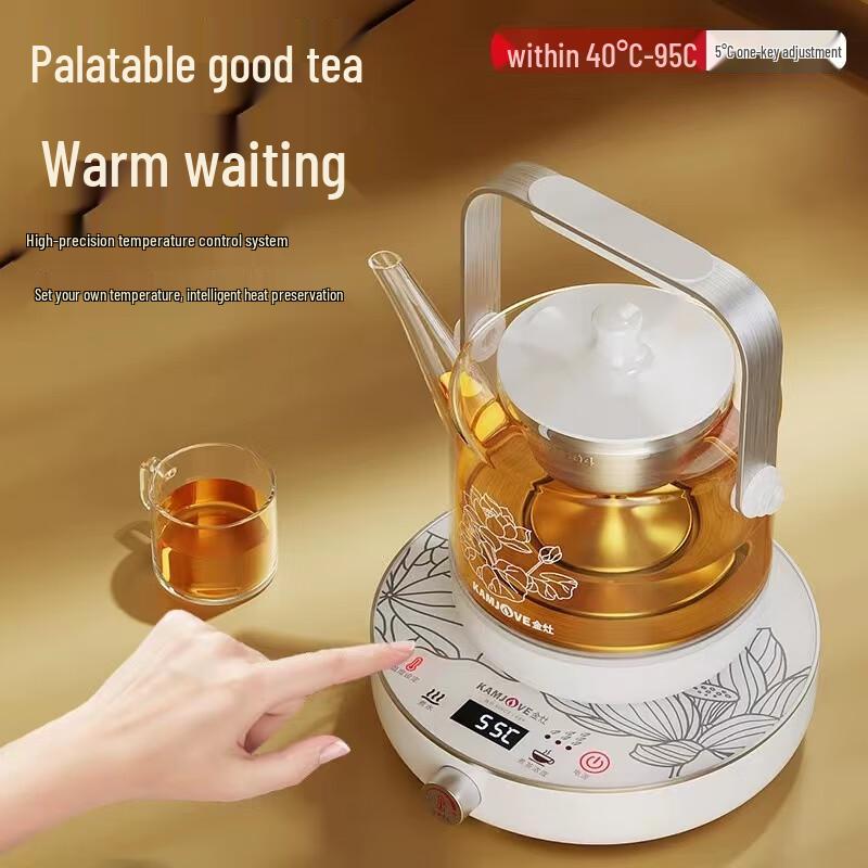 KAMJOVE Automatic Glass Steam & Brew Teapot