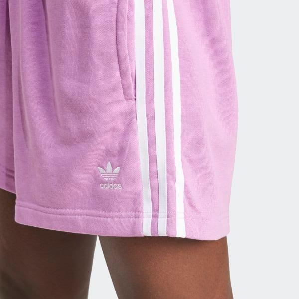 Adidas Always Originals Series 3-Stripes French Terry Shorts Women Shorts Purple IY2155
