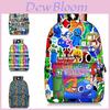 Mochila Roblox Rainbow Friends Leve Durável Alças Ajustáveis