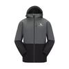 Camel (CAMEL) outdoor single-layer assault jacket for men and women, hard shell rainproof single flush travel jacket
