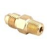 Brass Oil Gas Fitting Coupler Straight AN4 Male To 18in Male NPT Adaptor Connector