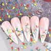 1 Sheet 5D Embossed Christmas Nail Art Stickers - Santa Claus, Reindeer, Neon Lights & Snowflakes Self-Adhesive Nail Decals
