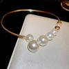 Irregular Shape Retro Pearl Necklace Exaggerated Design Evening Necklace  Party Wear