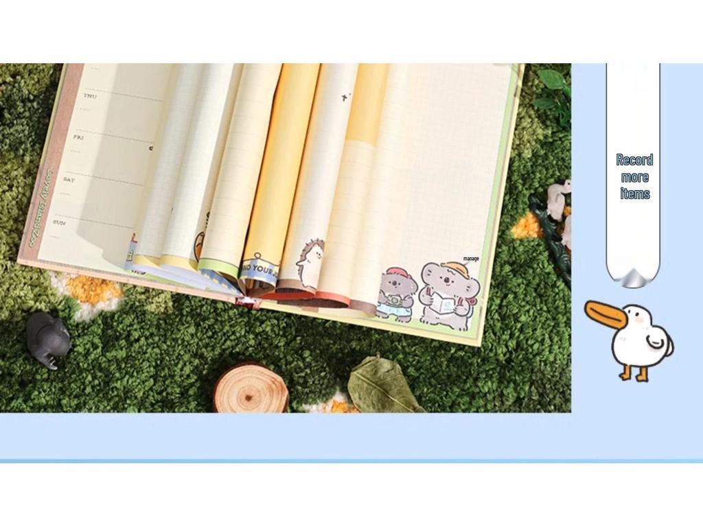 Cute Cartoon Zoo Notebook: Ideal Diary and Gift for Elementary Students