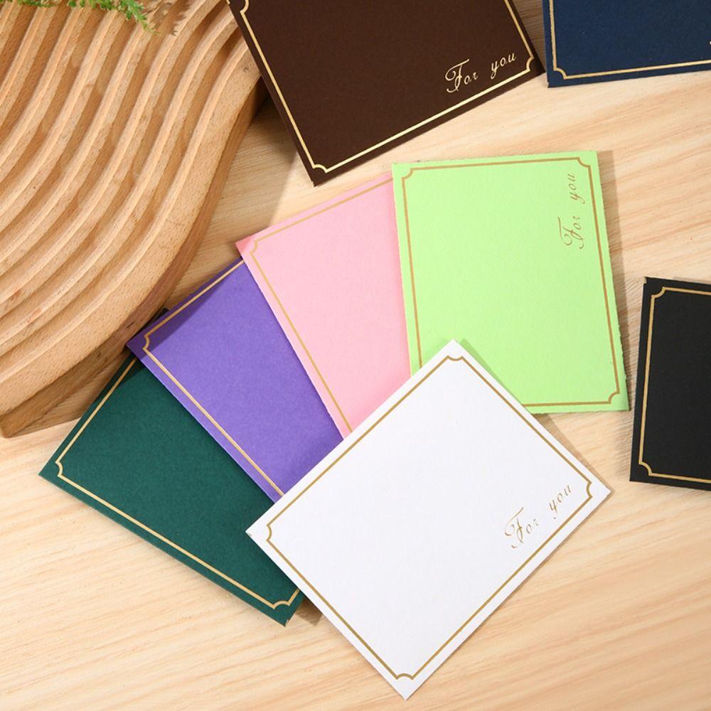 10pcs Invitation Card Decoration Envelope Set Bronzed Seal Blessing Thank Envelopes  Mailers Set