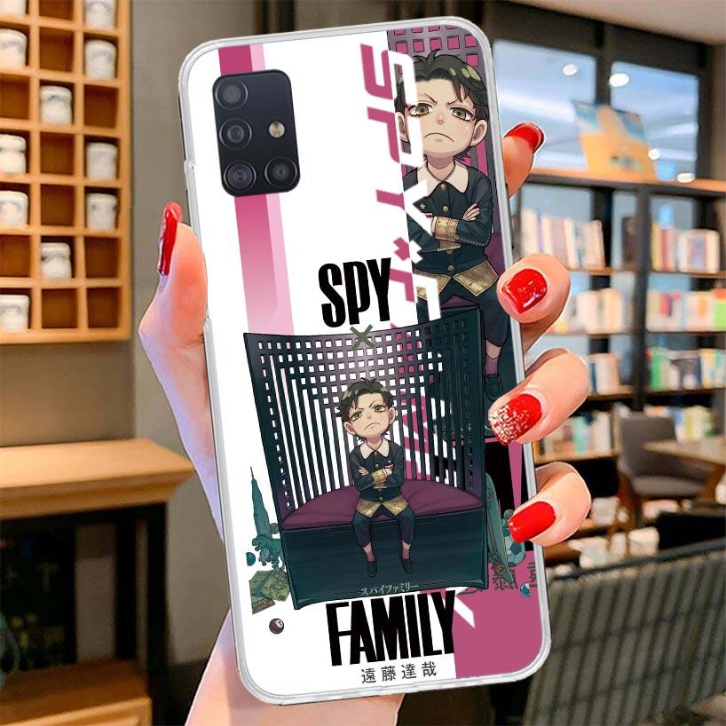 Anime Spy Family Anya Cover Phone Case For Samsung Galaxy A12 A22 A32 A52 A72 A02S Phone Case Note 20 Ultra 10 S10 Plus A51 A71