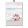 Canvas Painting Summer Pink Sunny Bridge Beach Conch Line Girl Posters And Prints Nordic Wall Art Pictures Living Room Decor