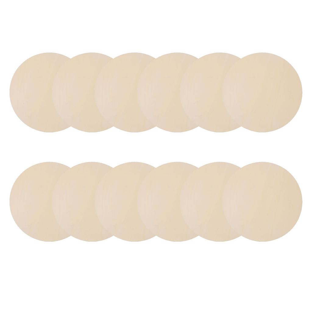 12 Pcs 12 Inch Wood Circles for Crafts DIY Wood Rounds Unfinished Wood Crafts Wooden Blank Slices fo