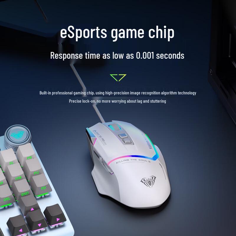 AULA S12pro RGB Wired Gaming Mouse