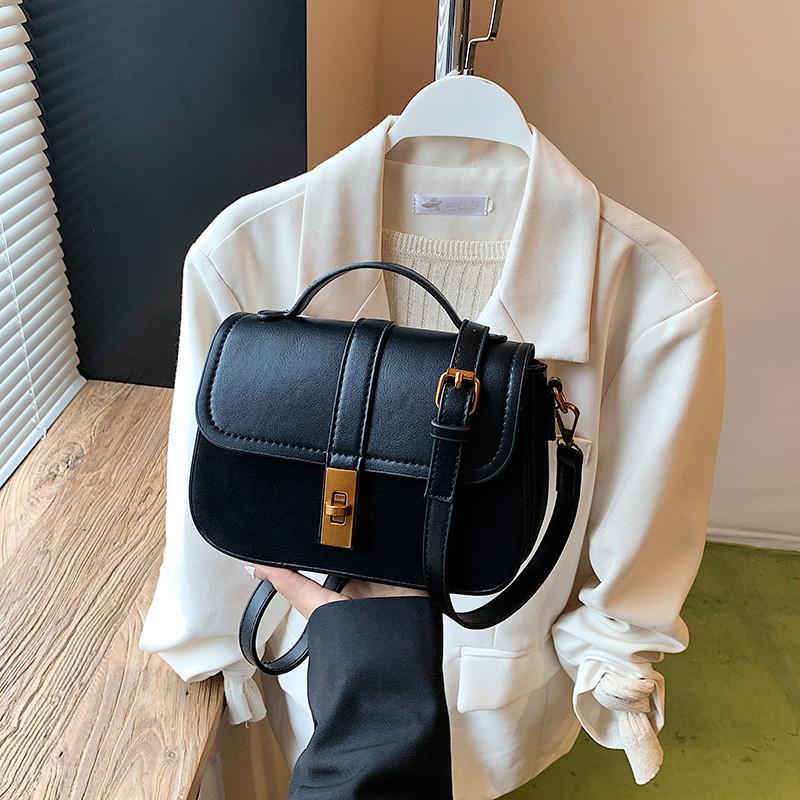 IELGY Ladies Messenger Bag Autumn Winter Fashion One-Shoulder Retro Portable Small Square Bag