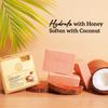 Khadi Natural Coconut Milk & Honey Soap Pack of 1 – Deeply Moisturizing Bathing Bar for All Skin Types 125g x 3
