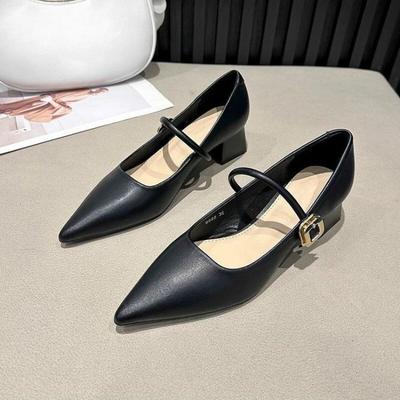 Scarpe da Donna Tacchi Quadrati con Punta Media Décolleté da Donna Vacanza 39 All'Ingrosso Eleganti in Promozione Y2k Abito Elegante