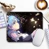 Anime R_Rem R_Re Zero Mouse Pad Small Gaming Mousepad Gamer Non-Slip Edge Standard MousePads PC Compact Stitched Office Mousemat