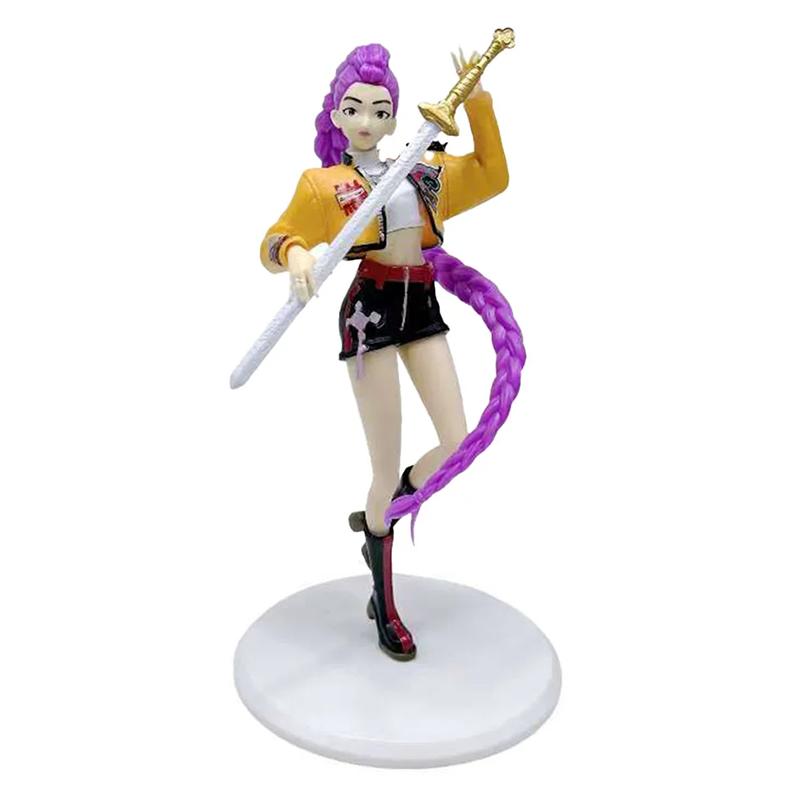 NY på lager 20CM Anime KPop Djeveljeger Dukke Vinylleketøy Rumi Karakter Vinylmaske med Eske Pynt Leketøy Bursdag Julegave