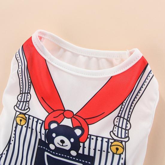 Dog Vest Loose Neck Tear-Resistant Soft Dogs Costume Polyester Puppy Shirt Clothes for Outdoor